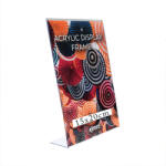 Kenro akryl átlátszó képkeret, 15x20cm, álló tájolás, L-alakú talp, akril (KE-ADF1520P)