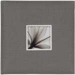 Dörr Dörr fotóalbum, ablakos, beragasztós, 34x34cm, 20lap/40oldal, szürke (D880311) (D880311)