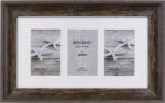 Kenro Bergamo Rustic Brown multi képkeret, 3db 10x15, faerezet hatás, barna (KE-BERG1015BN-3) (KE-BERG1015BN-3)