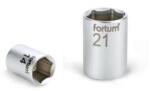 Fortum dugófej, 1/2", 22mm, 61CrV5, mattkróm, 38mm hosszú (4700422)