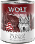 Wolf of Wilderness 6x800g Wolf of Wilderness Adult 'Triple Taste' Canada - marha, pulyka, tőkehal nedves kutyatáp