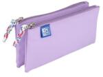 OXFORD 2 Zip Floral Pastel tolltartó, dupla tok, 2 cipzárral, lila (400159610)