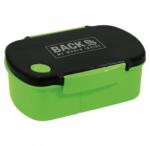 DERFORM BackUp műanyag csatos uzsonnás doboz - Fekete-zöld (SB6B63) (SB6B63)