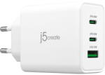 j5create Incarcator de retea Incărcător de retea 65W GAN USB-C 3-PORT CHARGER/EU Alb (JUP3365E-EN) - vexio