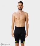 ALÉ Solid Corsa rövidnadrág, fekete/neonsárga (XXL)