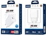 Jellico fali töltő C8 PD 20W 1xUSB-C Fehér