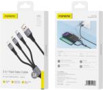 FONENG kábel X112 3in1 3A 1.2M Fekete