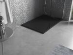 Mexen Otto SMC zuhanytálca 110 x 80 cm, fekete - 4N708011 Kompozit zuhanytálca Kompozit zuhanytálca (5905315075215)