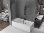 Mexen Velar Kádparaván 2 részes csúszó 70 x 150 cm, átlátszó nano, gun gray s csiszolt- 896-070-000-01-66 Kádparaván (5905315221506)