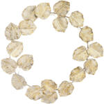 Art-Pol Sárgaarany fém falevél koszorú faldekoráció 66x66x5cm (167565)