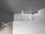 Mexen Velar Kádparaván 2 részes csúszó 140 x 150 cm, átlátszó nano, fehér - 896-140-000-01-20 Kádparaván (5905315220851)