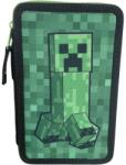 MINECRAFT Ученически несесер с пособия Minecraft - Creeper, Green, с 2 ципа (247906837)