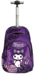 Graffiti Ученическа раница на колела Graffiti Kuromi - Purple Laces (252253)