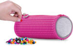 PIXIE CREW Цилиндричен ученически несесер Pixie Crew - Grey & Fuchsia (PXA-05-W15)