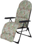 Patio Samar Plus összecsukható kerti szék lábtartóval zöld mintás (5907078475714)