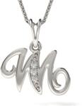 Atcom Jewelry ATCOM - Ezüst ' M' Betűs Medál Nyaklánc - 45cm