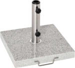 Outsunny Kerti esernyő talp, Outsunny, Márvány/rozsdamentes acél, Fogantyúk/Kerekek, 42 x 42 x 36 cm, Szürke