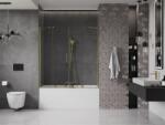 Mexen Velar Duo Kádparaván 2 részes csúszó 160 x 150 cm, átlátszó nano, arany - 896-160-000-02-50 Kádparaván (5905315221940)