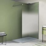 SanSwiss Paravan de dus tip Walk-in SanSwiss Easy STR4P Shade crom 140x200 cm sticla securizata 8 mm (STR4P1405068) - sanoterm