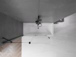 Mexen Velar Kádparaván 2 részes csúszó 140 x 150 cm, átlátszó nano, fekete - 896-140-000-01-70 Kádparaván (5905315221759)