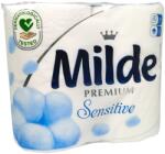  MILDE тоалетна хартия, Без аромат, Sensitive, 4 броя Х 100гр