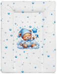 BabyLion Puha pelenkázó lap 50x70 cm - Kék maci - babylion