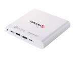 Swissten töltő laptop 87W-hoz 2xUSB 2xUSB-C (22013340) (22013340)