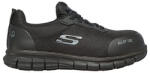 Skechers SURE TRACK - JIXIE Skechers női munkavédelmi cipő S1P SRC ESD, fekete (108041EC_BLK41)