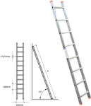 STS Алуминиева стълба еднораменна STS 1x9 (B02B/250)