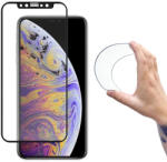 Wozinsky iPhone 13 Mini Kijelzővédő Üvegfólia - Wozinsky Full Cover Flexi Nano Glass - Fekete Kerettel (WR-74346)