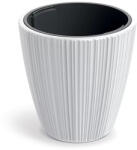 Prosperplast Oro Round virágcserép, 30 cm - fehér (DBOR300-S449)