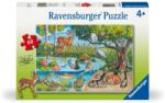 Ravensburger - Puzzle animale deasupra si sub apa 60 piese (RVSPC04100) - carlatoys Puzzle