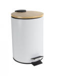 Jotta Cos de gunoi cu pedala 3L, alb, Scandic (50749) Cos de gunoi