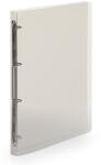 KARTON P+P Gyűrűskönyv A4, 4 gyűrűs 2cm gerinc áttetsző PP, Karton P+P Lines füst - irodamarket