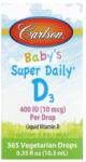 Carlson Labs Super Daily D3 For Baby 400 UI - 10, 3 ml