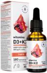 Aura Herbals Vitamina D3 4000 UI + K2mk7 FORTE, picături - 30 ml