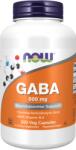NOW GABA 500 mg - 200 capsule vegetariene