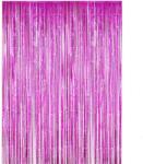 Cyrax Perdea Franjurata, Dimensiune 100x200 cm Roz Inchis (132504) Fata de masa