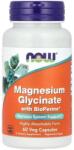 NOW Glicinat de magneziu 100 mg cu BioPerine - 60 capsule