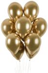 Cyrax Set 10 Baloane din Latex Chrome, Cyrax, Model Party, 13 cm, Gold, 1 g (130919)