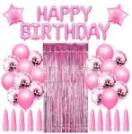 Cyrax Set 47 baloane, Litere Happy Birthday Roz (129719)