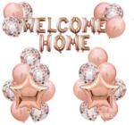 Cyrax Set baloane folie si latex, 1 set Welcome Home Rose gold metalic (129895)
