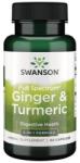 Swanson Ghimbir și turmeric - 60 capsule