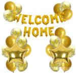 Cyrax Set baloane folie si latex, 1 set Welcome Home Auriu (129897)