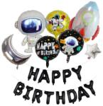 Cyrax Set baloane aniversare 8 piese, 3 baloane folie Multicolor (129919)