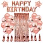Cyrax Set 47 baloane, Litere Happy Birthday Rose (129718)