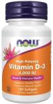 NOW Vitamina D3 4000 UI - 120 capsule