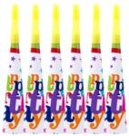 Cyrax Set 6 Trompete Happy Birthday, Cyrax, pentru Petrecere, Tematica Aniversare, 18.3x5 cm, Multicolor (130469)