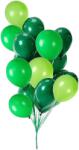 Cyrax Set 10 Baloane din Latex, Cyrax, Model Party, 30 cm, Verde Diferite Nuante, 2.8 g (126858)