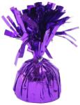 Cyrax Greutate pentru Baloane cu Heliu, Cyrax, din Folie cu Franjuri, 170g, 13 x 5 x 3 cm, Mov (127337)